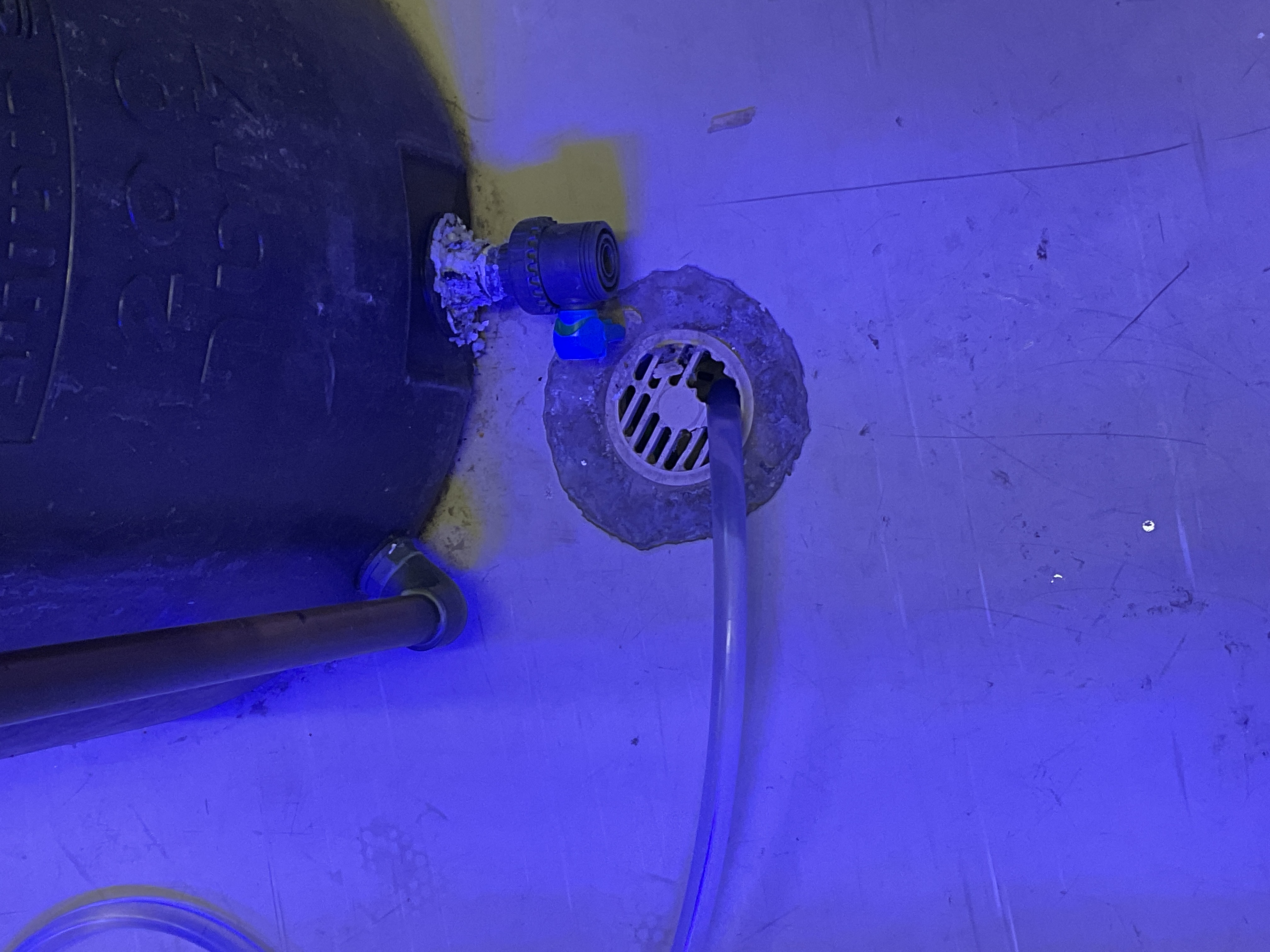 Figure 11: Drain with tube secured in it